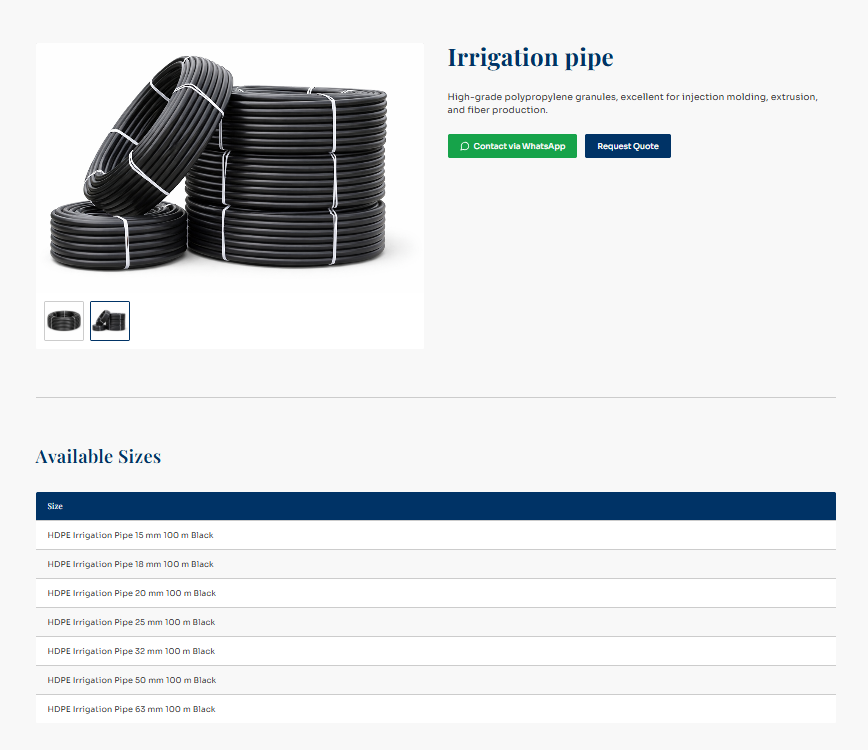Product page